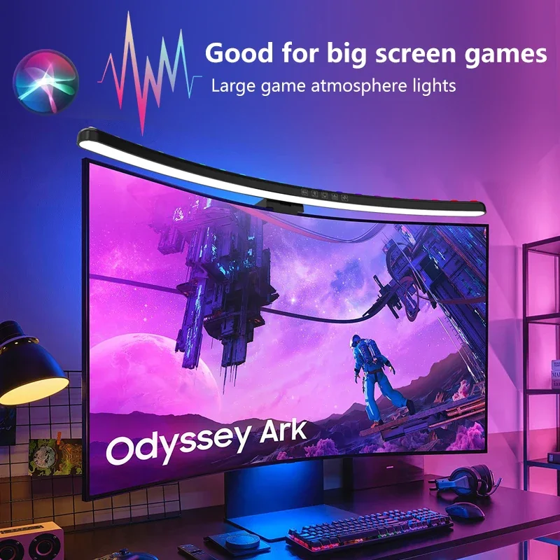 Esports Gaming Bed - Lampu Gantung Layar RGB 60Cm Lampu