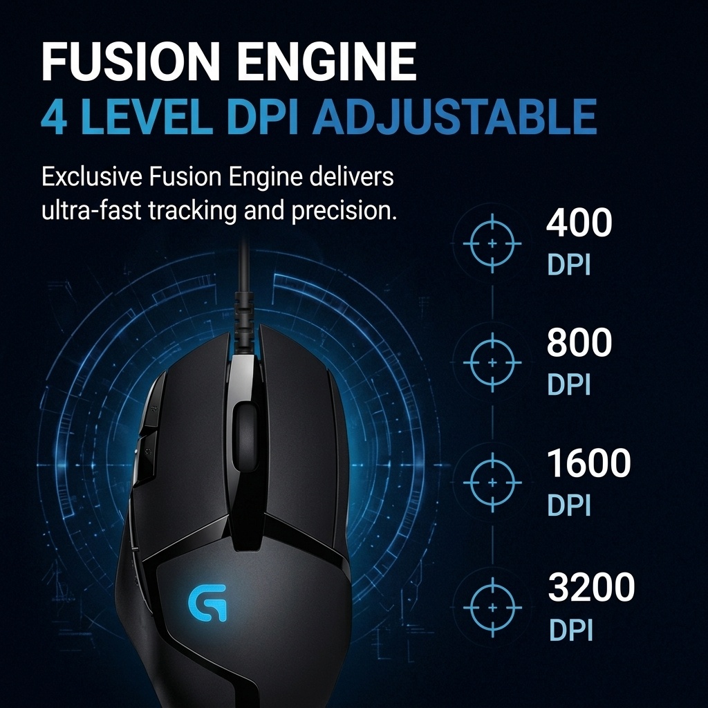 Logitech G402 Mouse Gaming E-S - Esports Gaming Logos ulasan dan harga