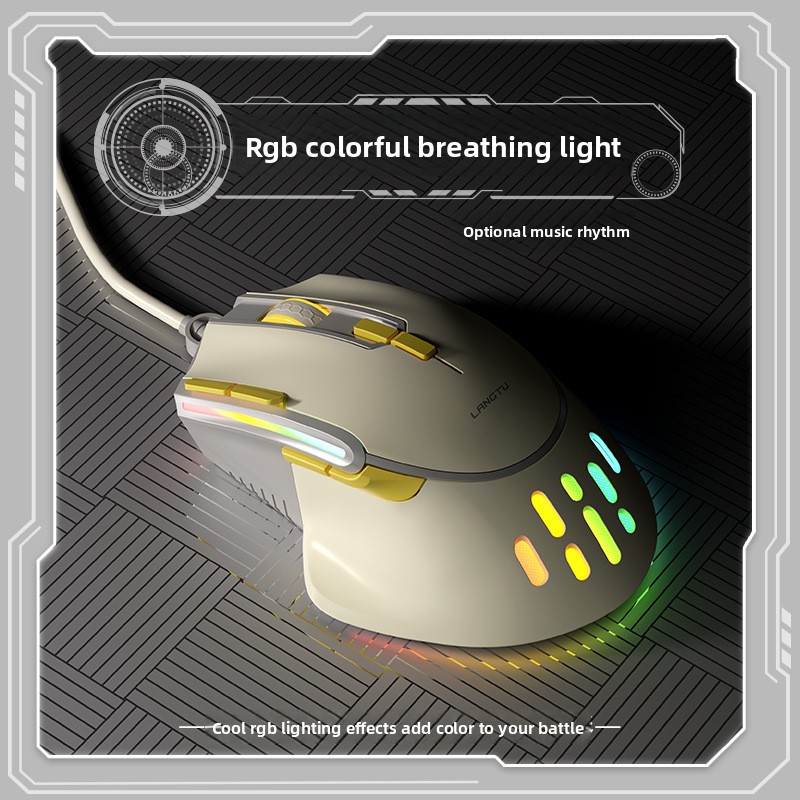 Mouse Optik Mekanis Berkabel E - Esports Gaming Business ulasan dan harga